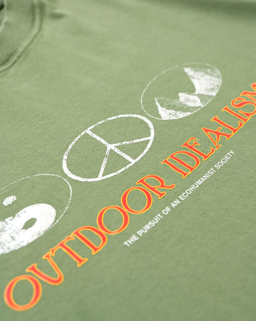 Camiseta Sow Boxy Outdoor Idealism Verde