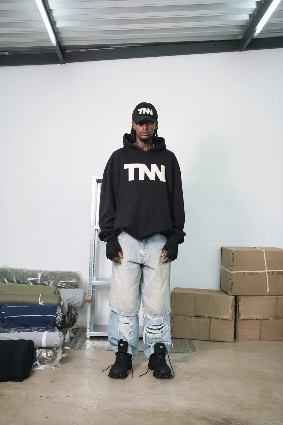 Moletom Tunnel Oversized Felpado TNN Preto