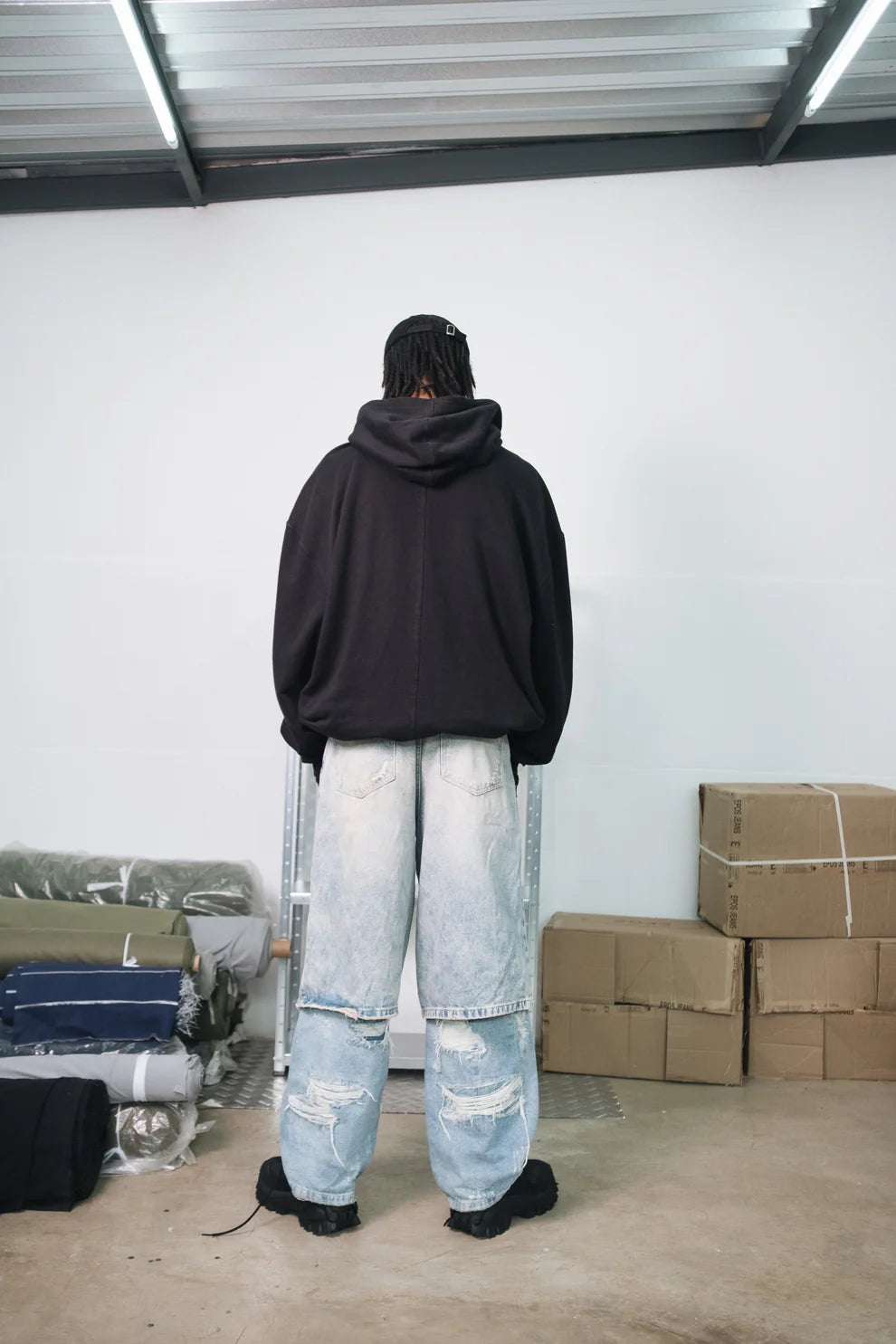 Moletom Tunnel Oversized Felpado TNN Preto