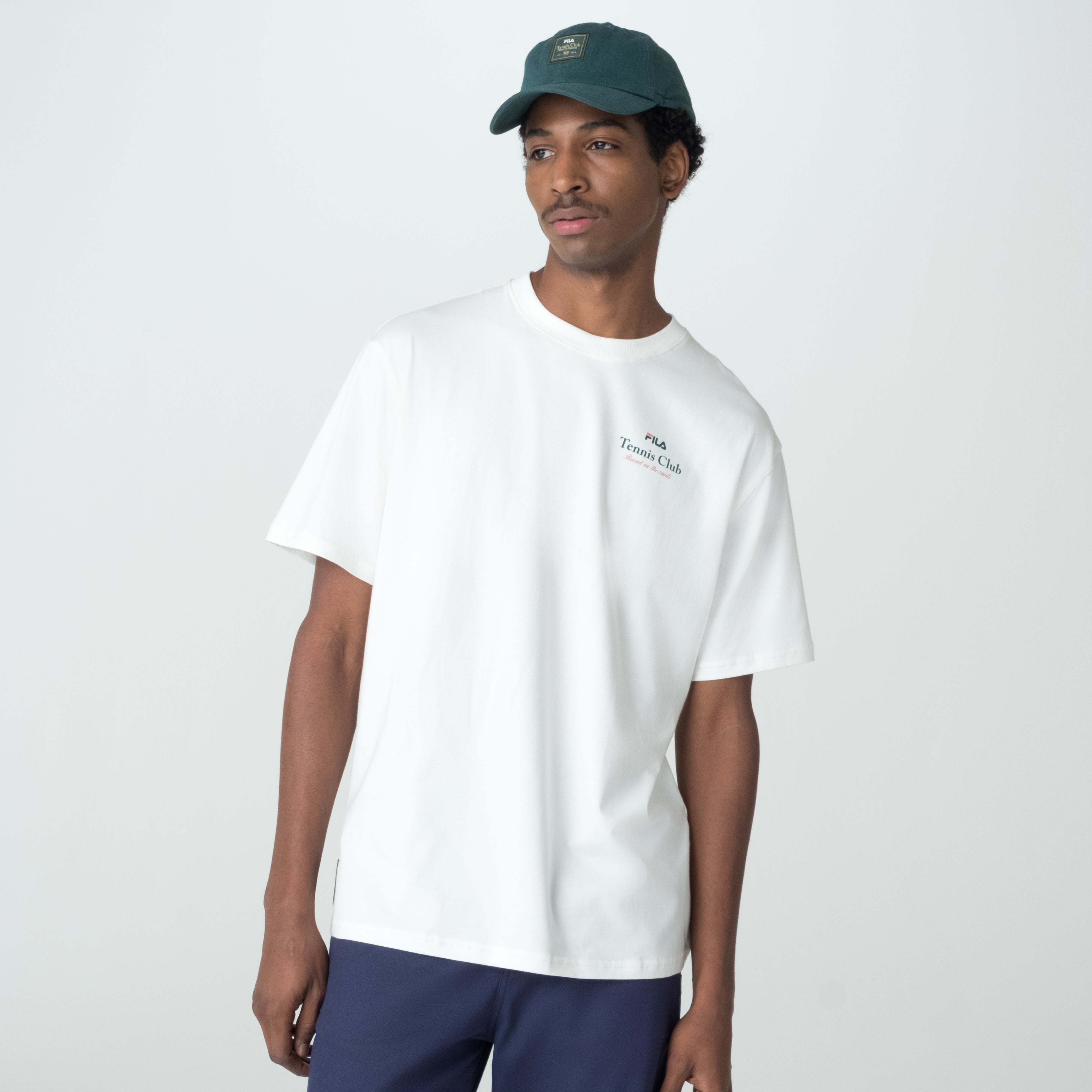 Camiseta Fila Tennis Club Masculina Off White