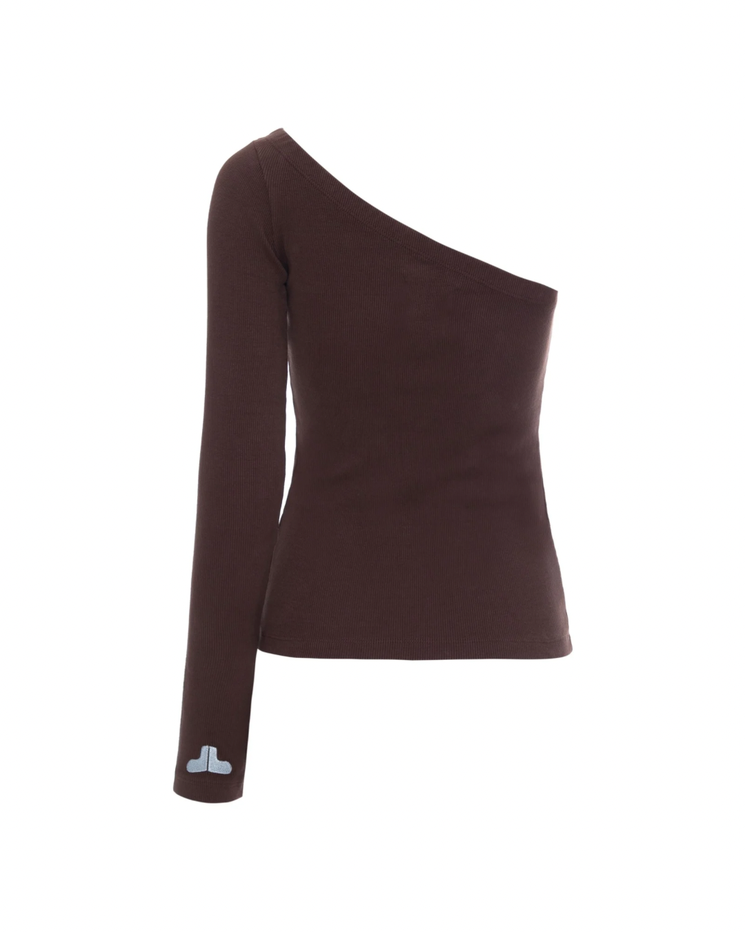 Blusa Lourie Um Ombro Só Marrom