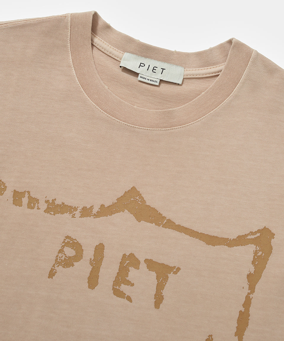 Regata Piet Oversized Emblema Bege