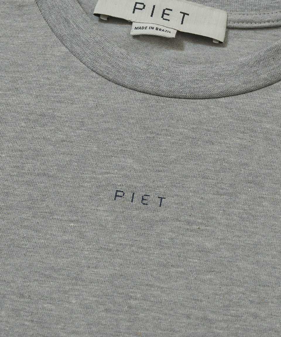Camiseta Piet Logo Cinza