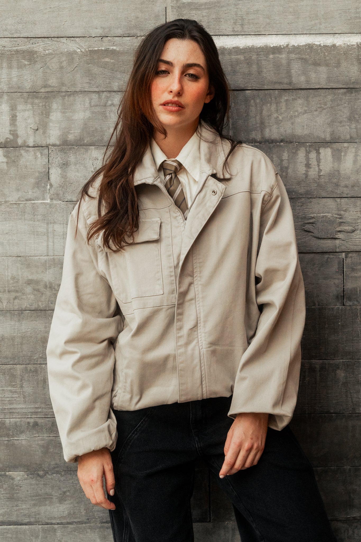 Jaqueta IDK Twill Areia