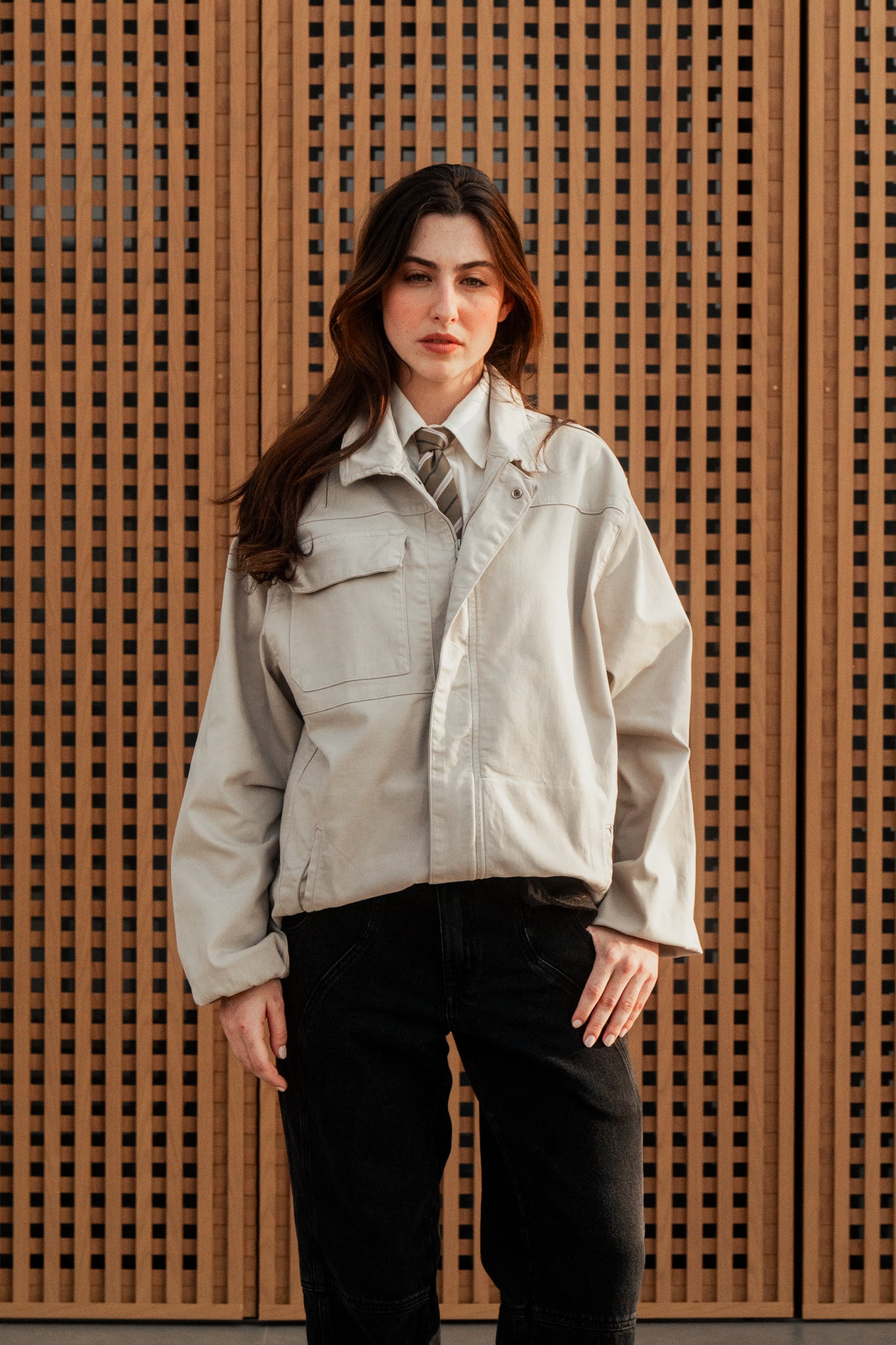 Jaqueta IDK Twill Areia