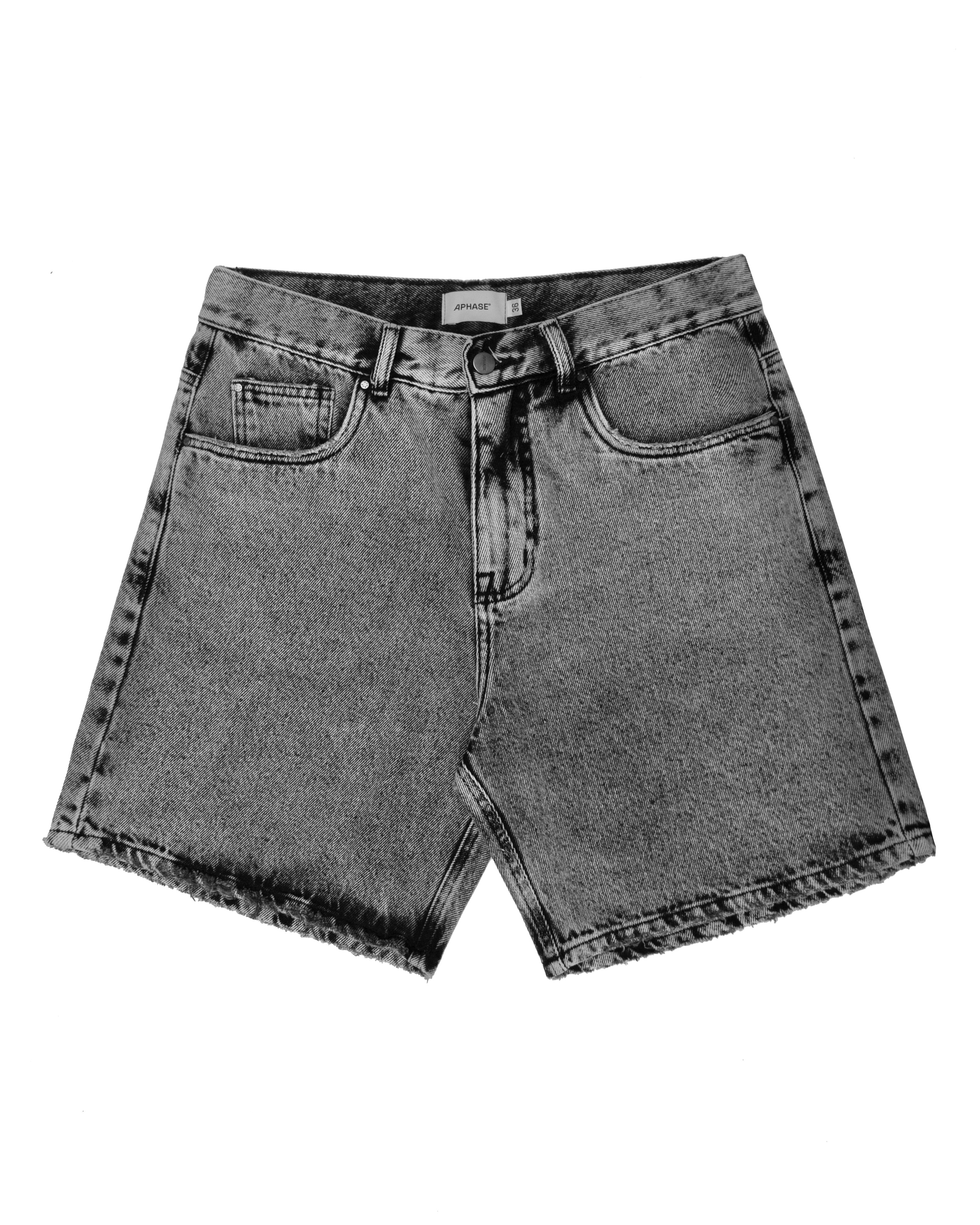 Shorts Denim Aphase Preto Estonado