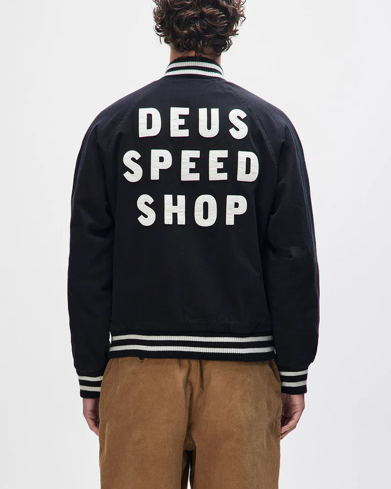 Jaqueta Bomber Deus Ex Machina Stadium Preta