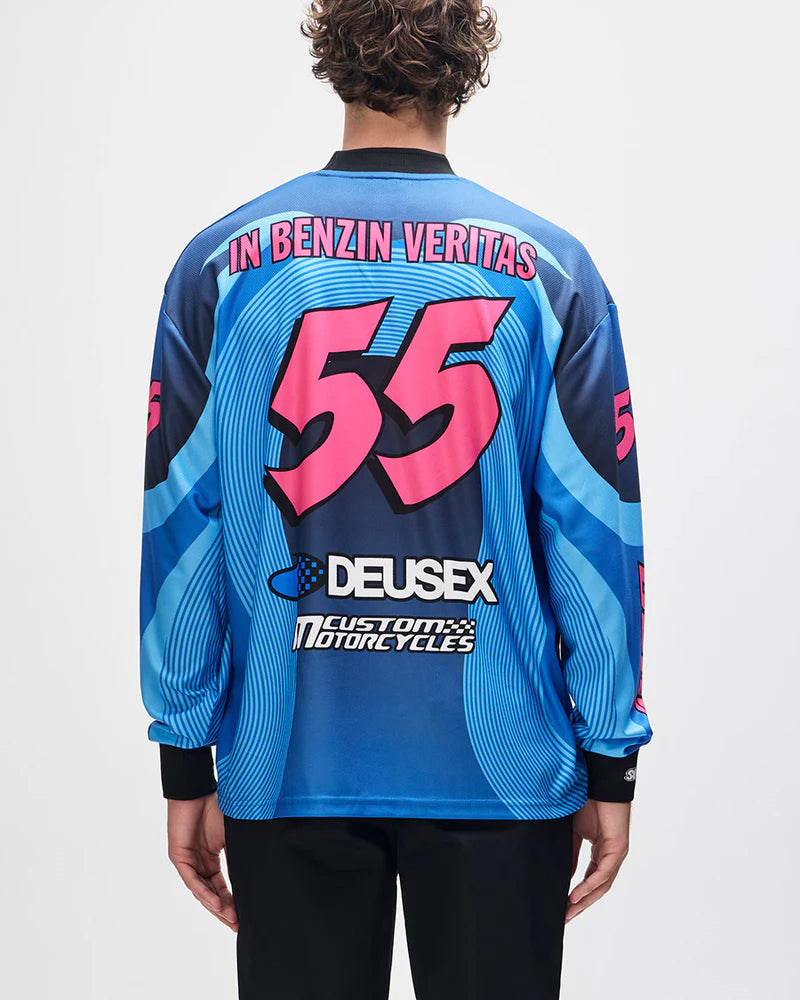 Moto Jersey Deus Ex Machina Pledge Azul Claro