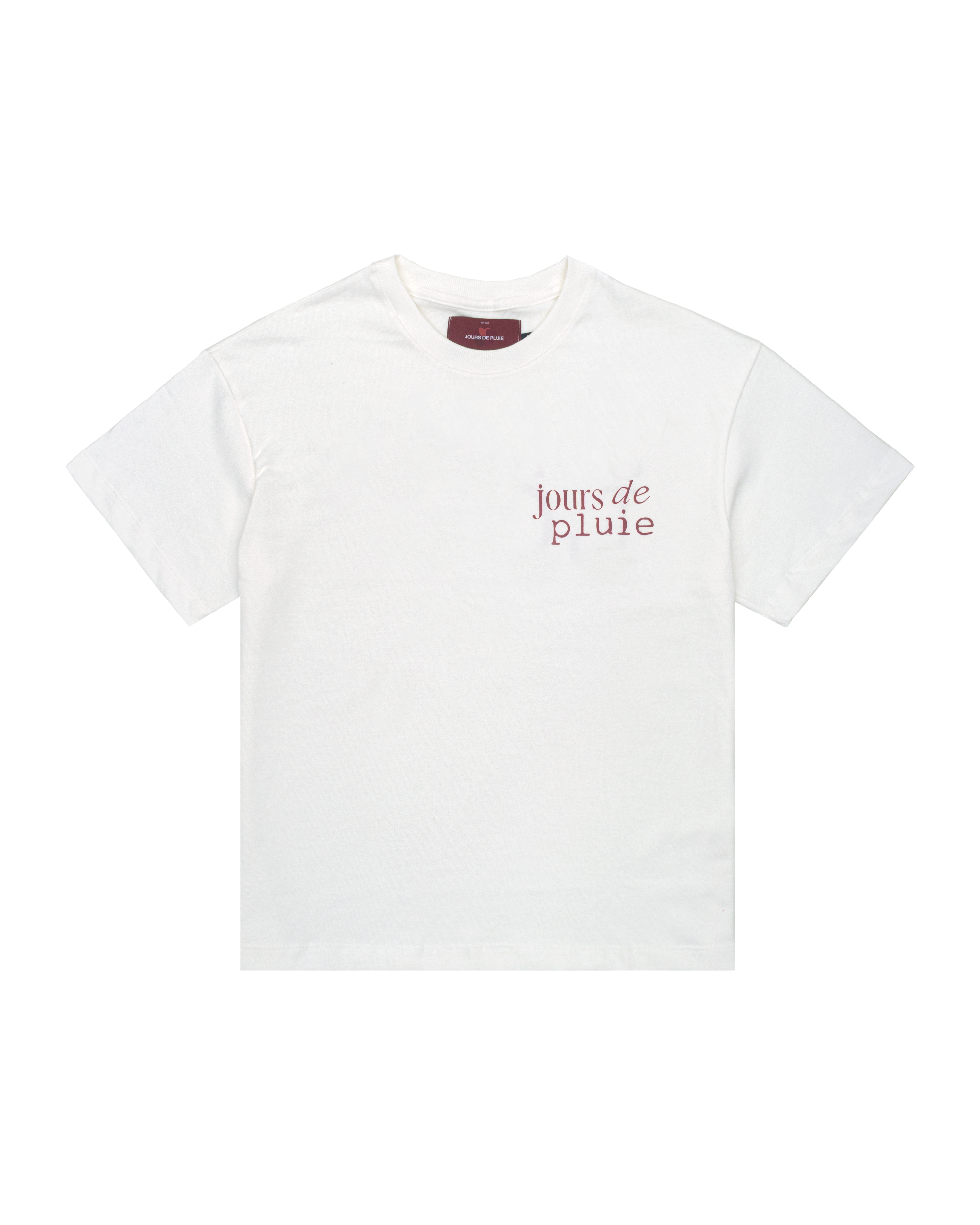 Camiseta Jours de Pluie Boxy Summer Love Off White