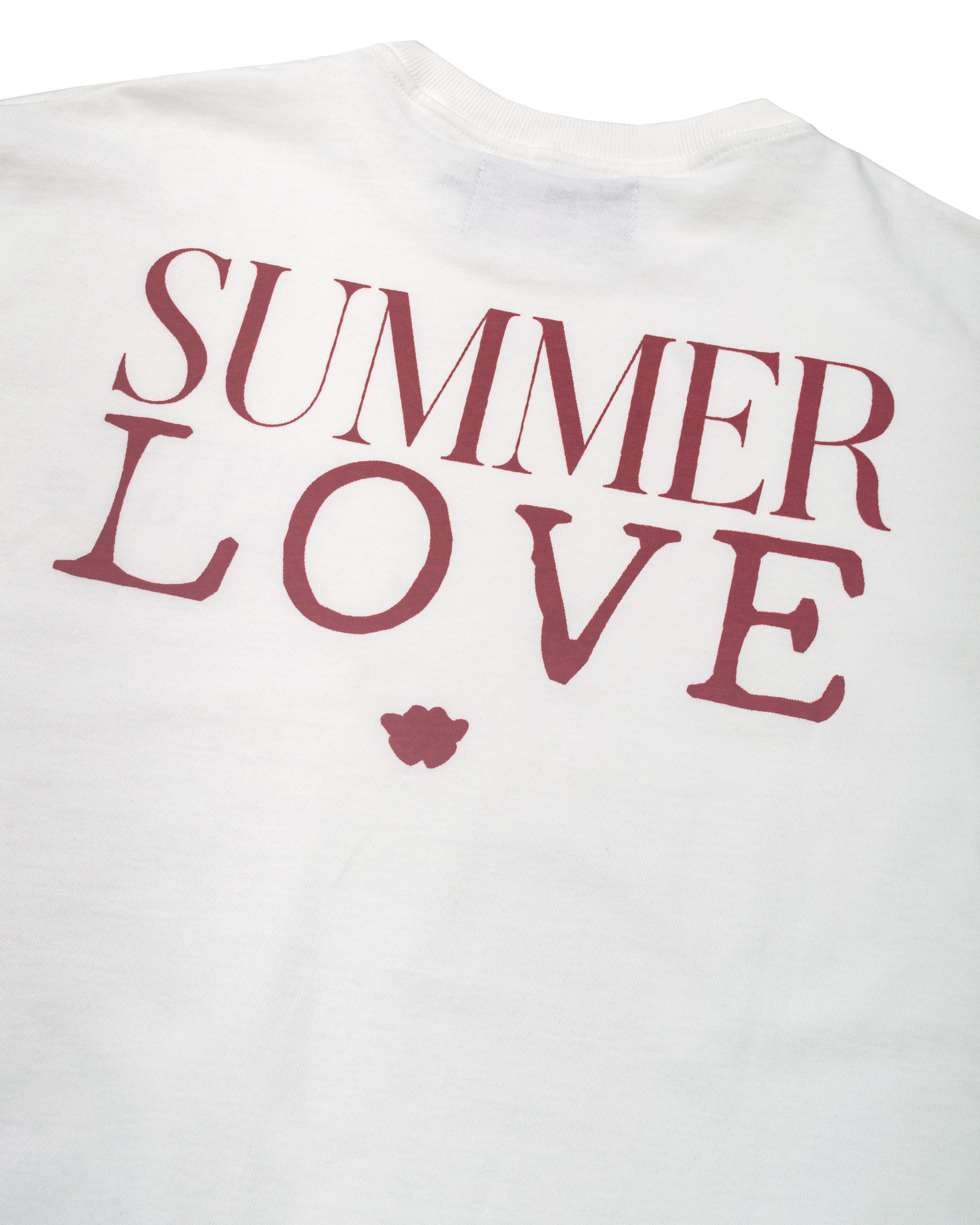 Camiseta Jours de Pluie Boxy Summer Love Off White