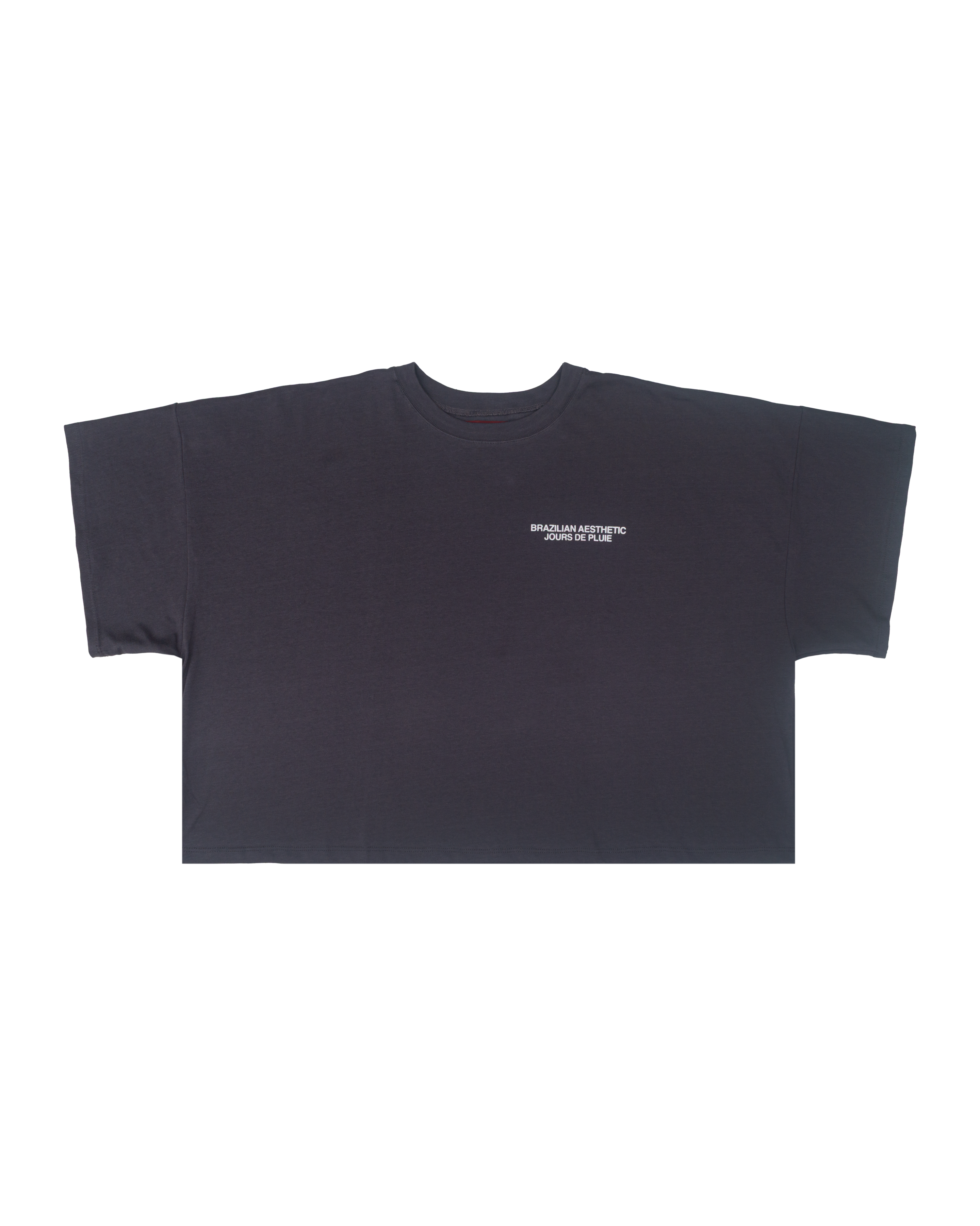 Camiseta Jours de Pluie MegaBoxy Brazilian Aesthetic Cinza