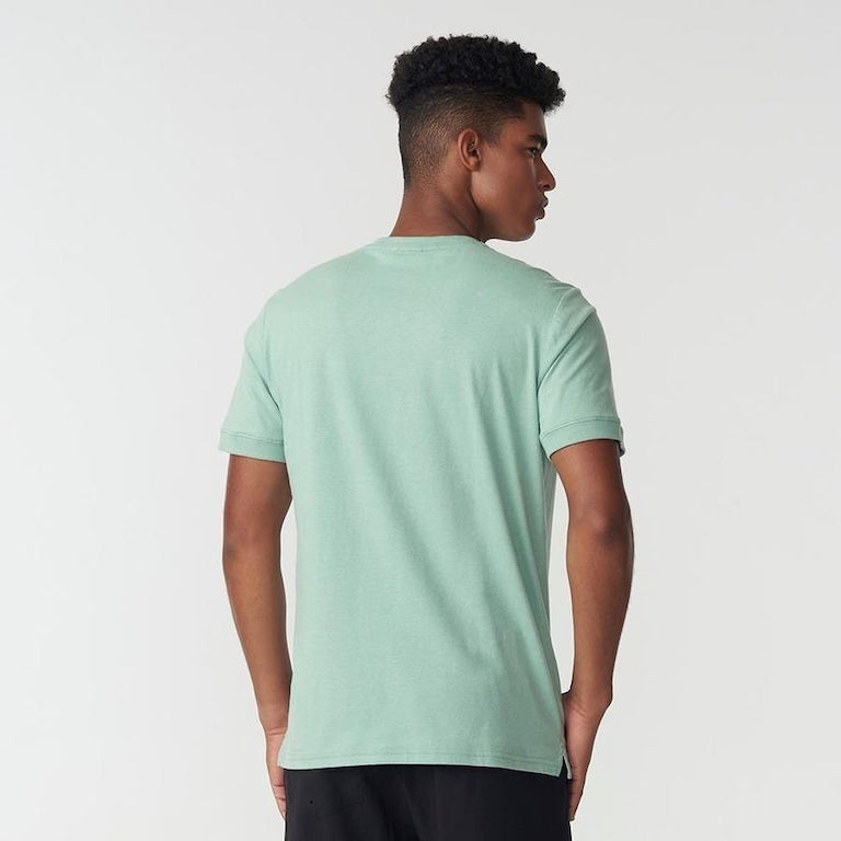 Camiseta Fila Essencial Rib Masculina Verde Chá