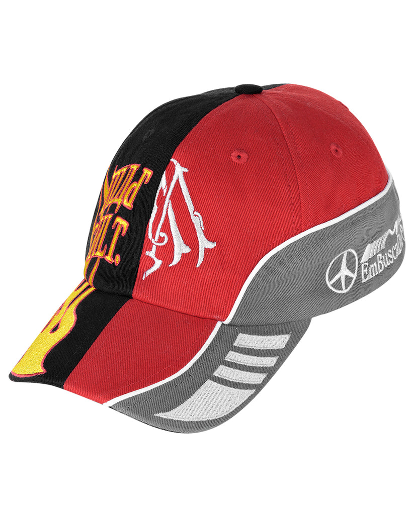 Boné Mad Enlatados Baseball Preto e Vermelho