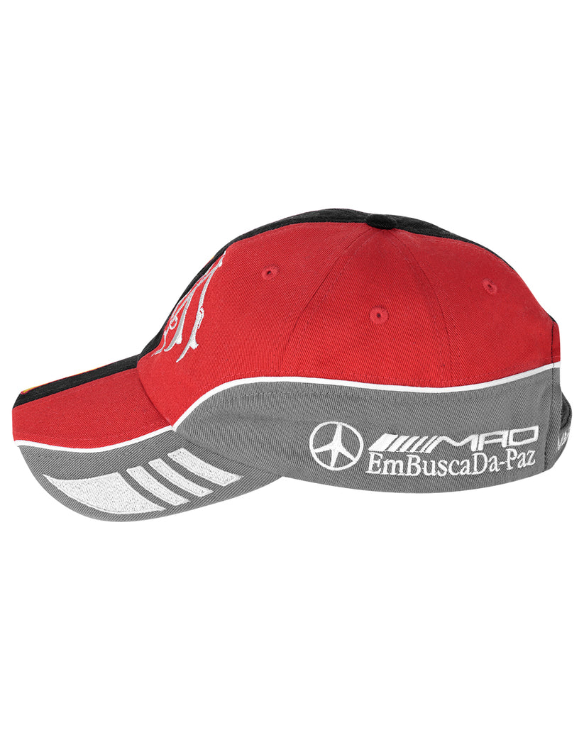 Boné Mad Enlatados Baseball Preto e Vermelho