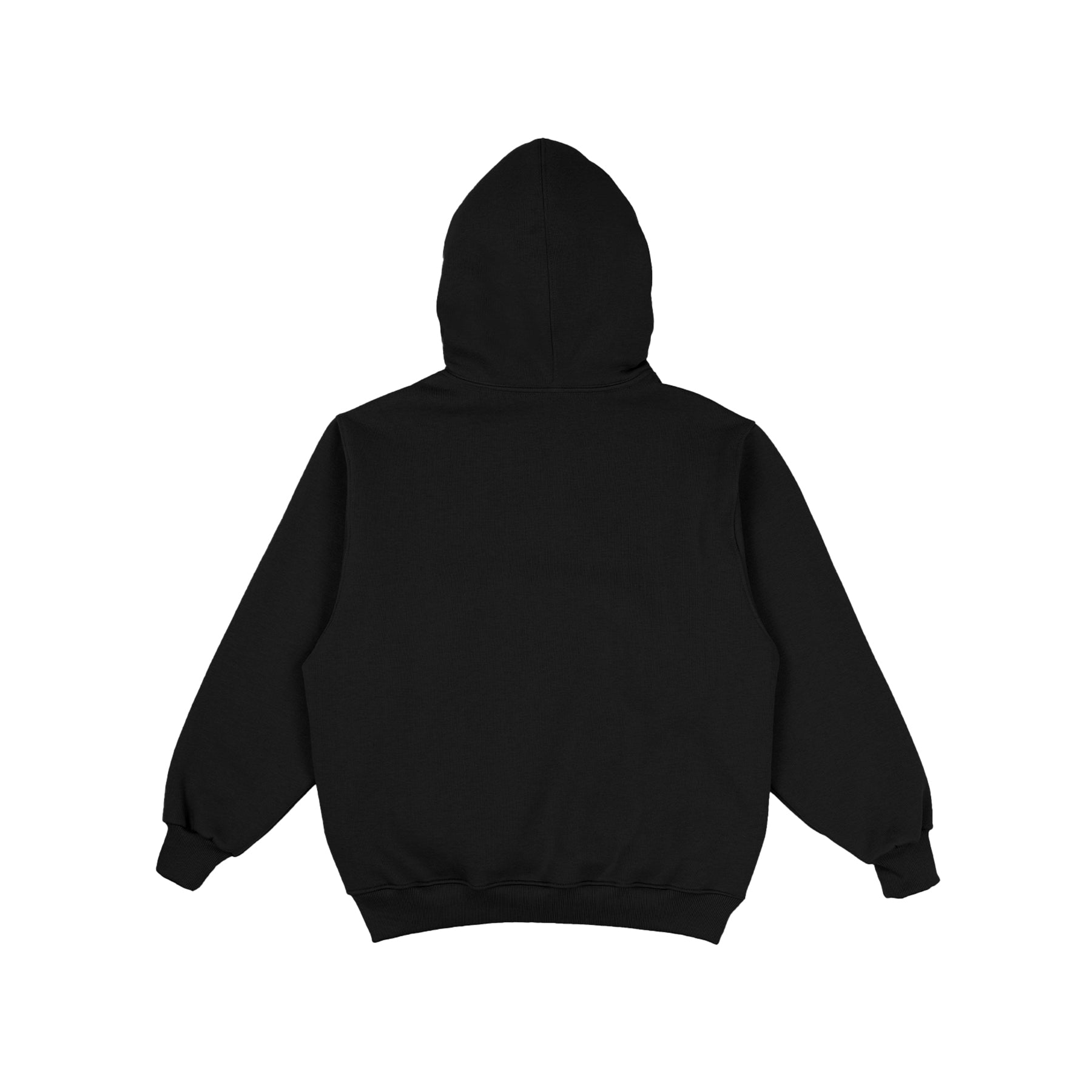 Moletom Barra Crew Alto Relevo Preto