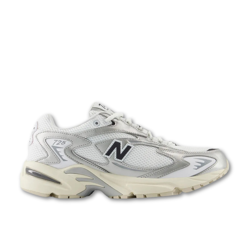 Tênis New Balance Masculino 725 Branco Cinza Metalizado