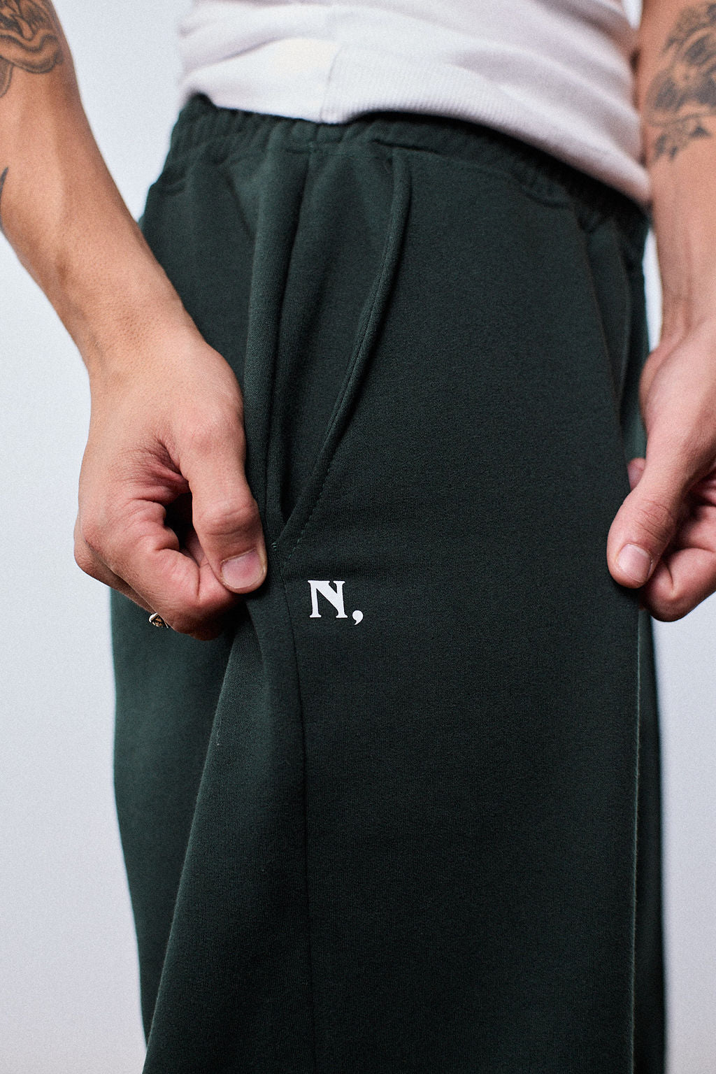 Calça Nowdays Moletom Verde Escuro