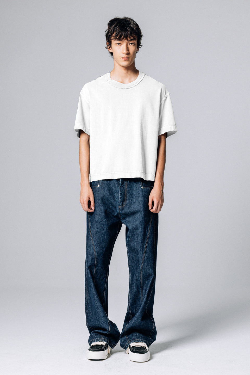 Camiseta Dupla Face Pace Pattern Branca