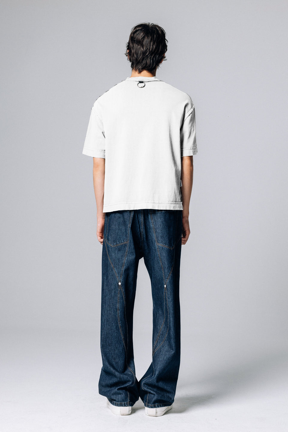 Camiseta Dupla Face Pace Pattern Branca