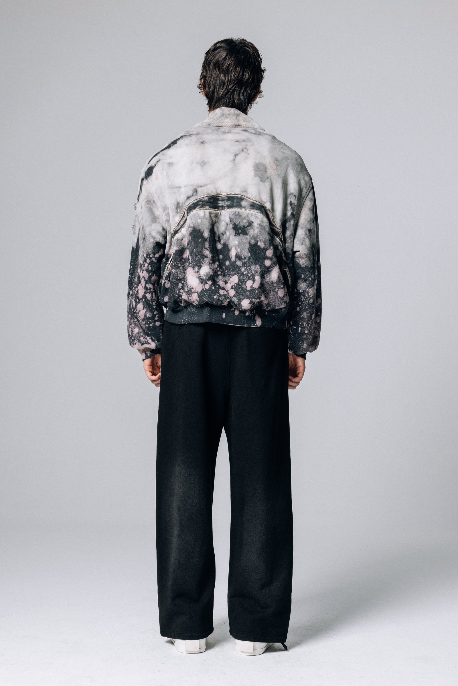 Jaqueta Dupla Face Pace Sweat Funnel Acid Cinza