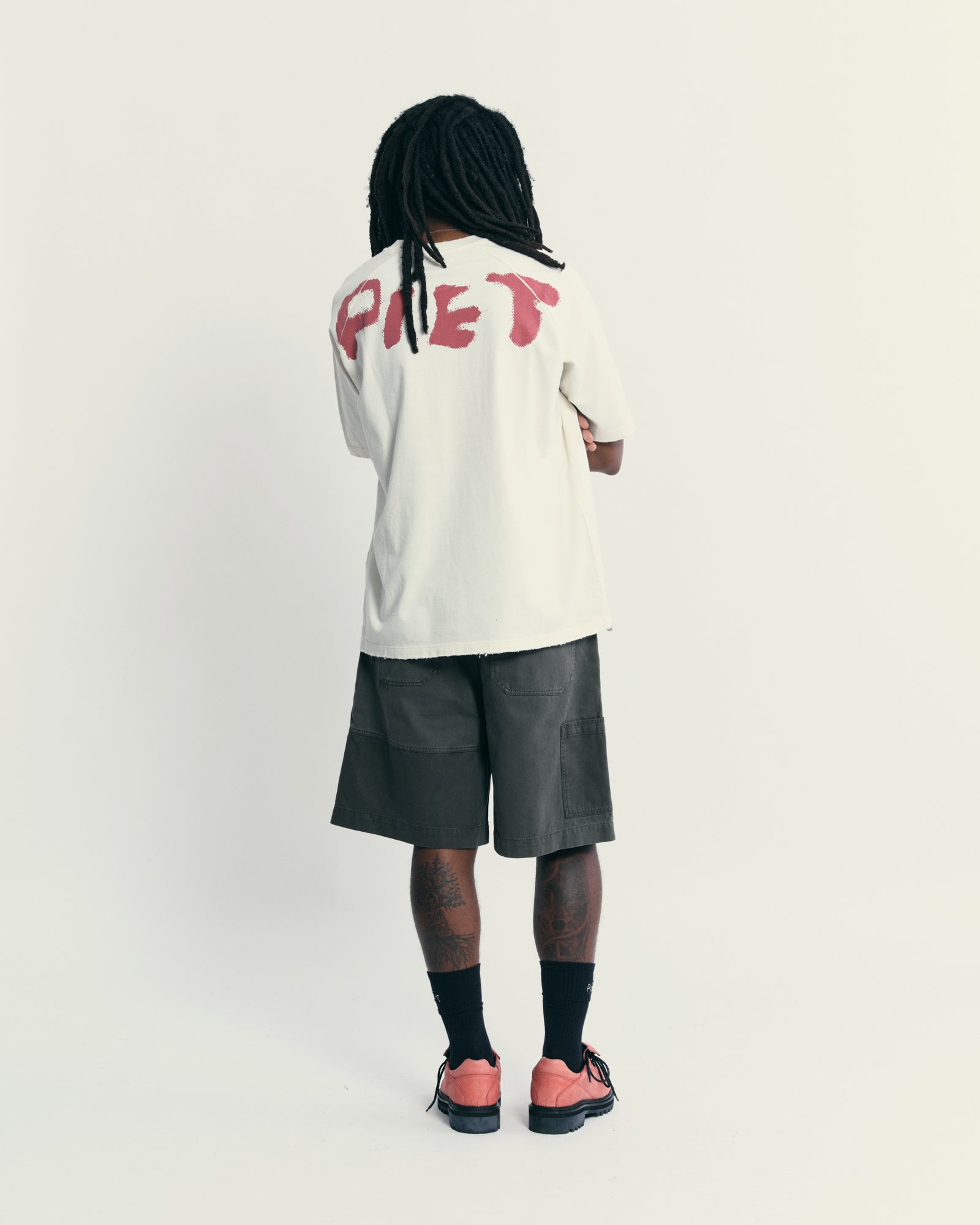 Camiseta Raglan Piet Sub-cultural Networking Branca