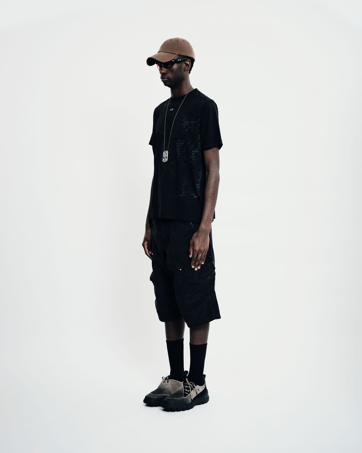 Camiseta Piet X Oakley Nano Logo Ripped Vintage Black