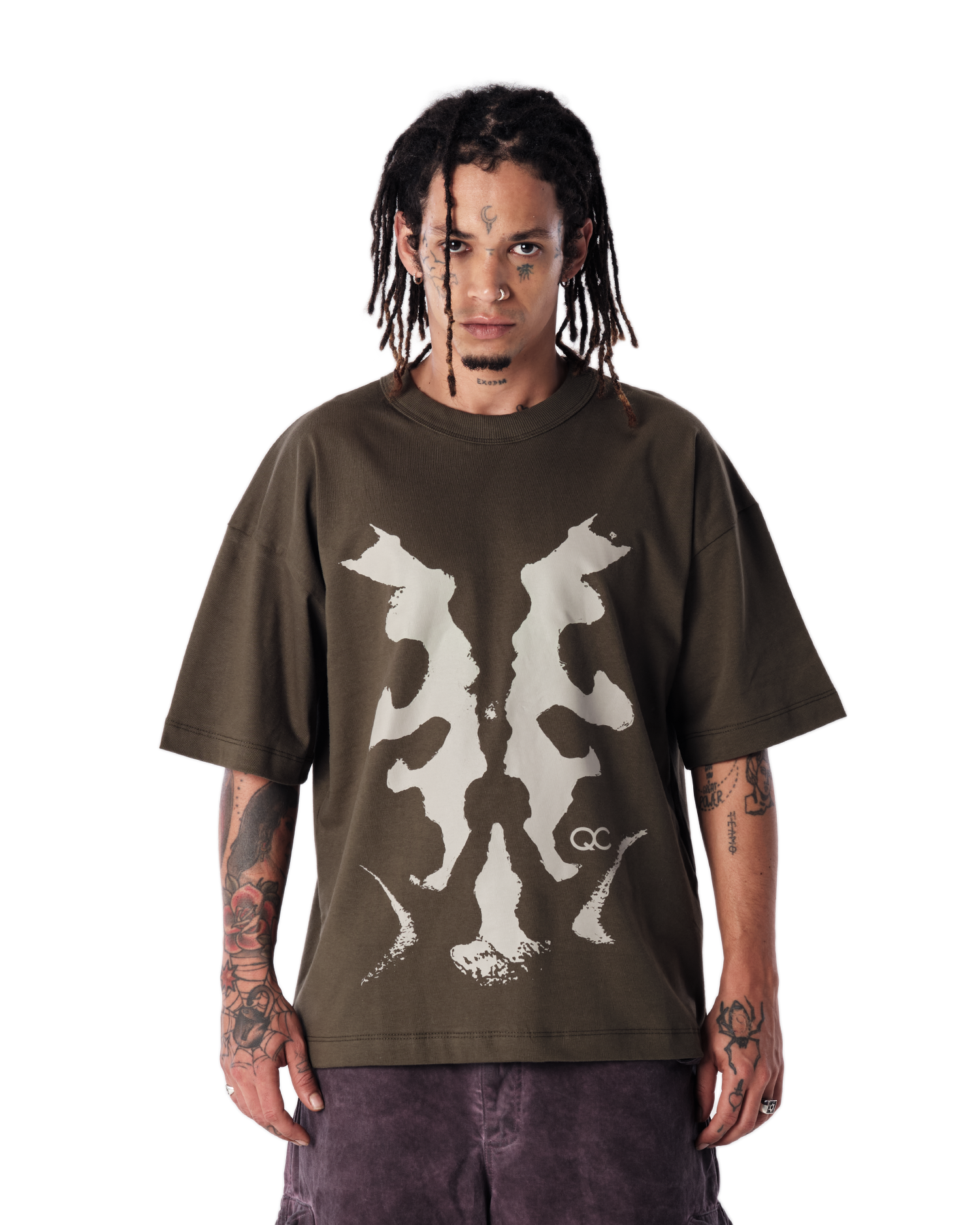 Camiseta Quadro Creations Rorschach Boxy Verde