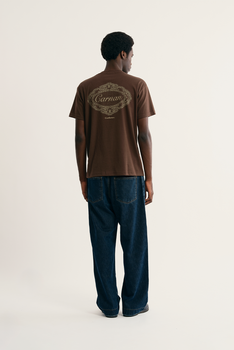 Camiseta Carnan Lace Stamp Heavy Marrom