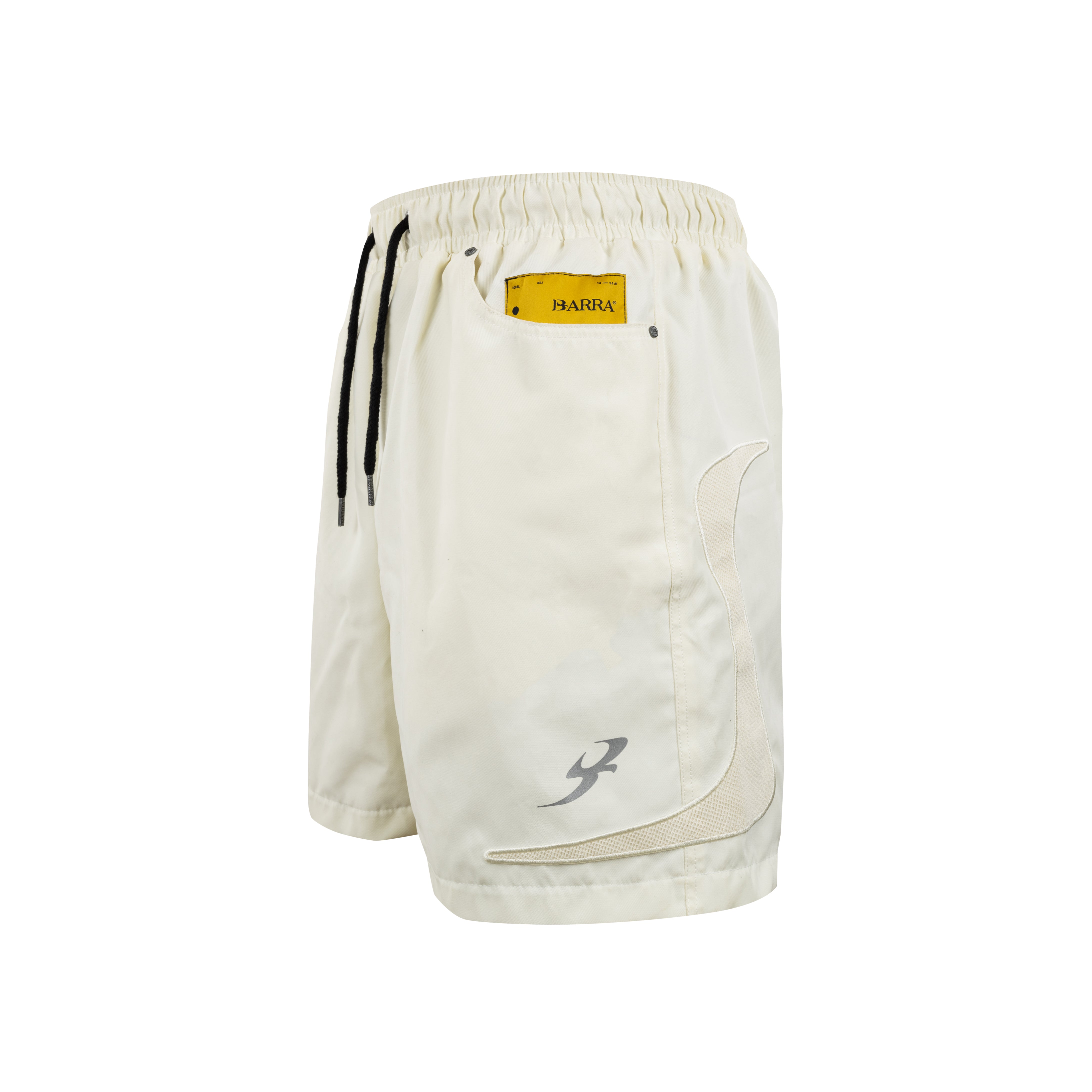 Shorts Barra Crew Textura Off White