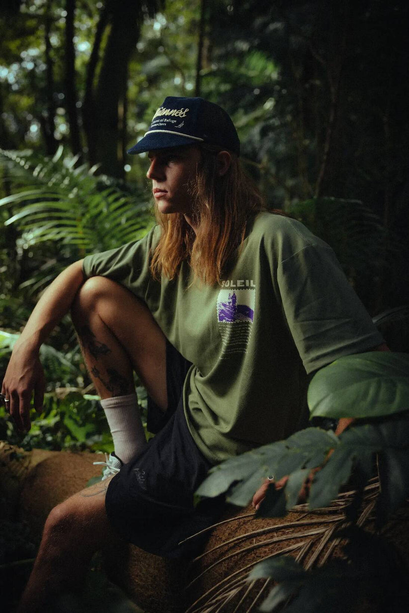 Camiseta Boxy Soleil The Letter Verde