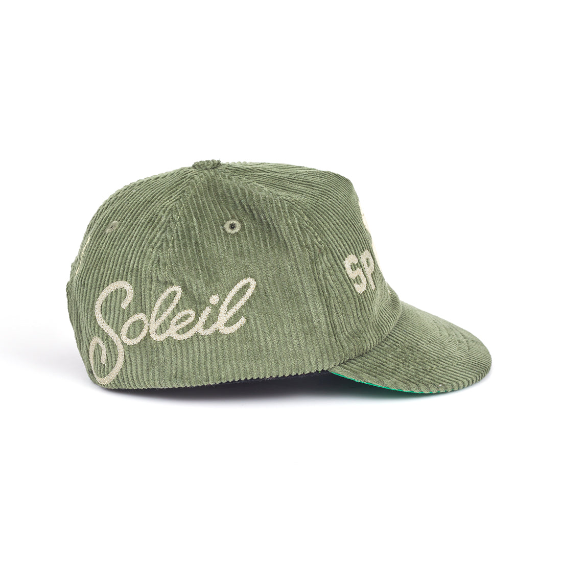 Boné Soleil Bird Corduroy Crown Verde