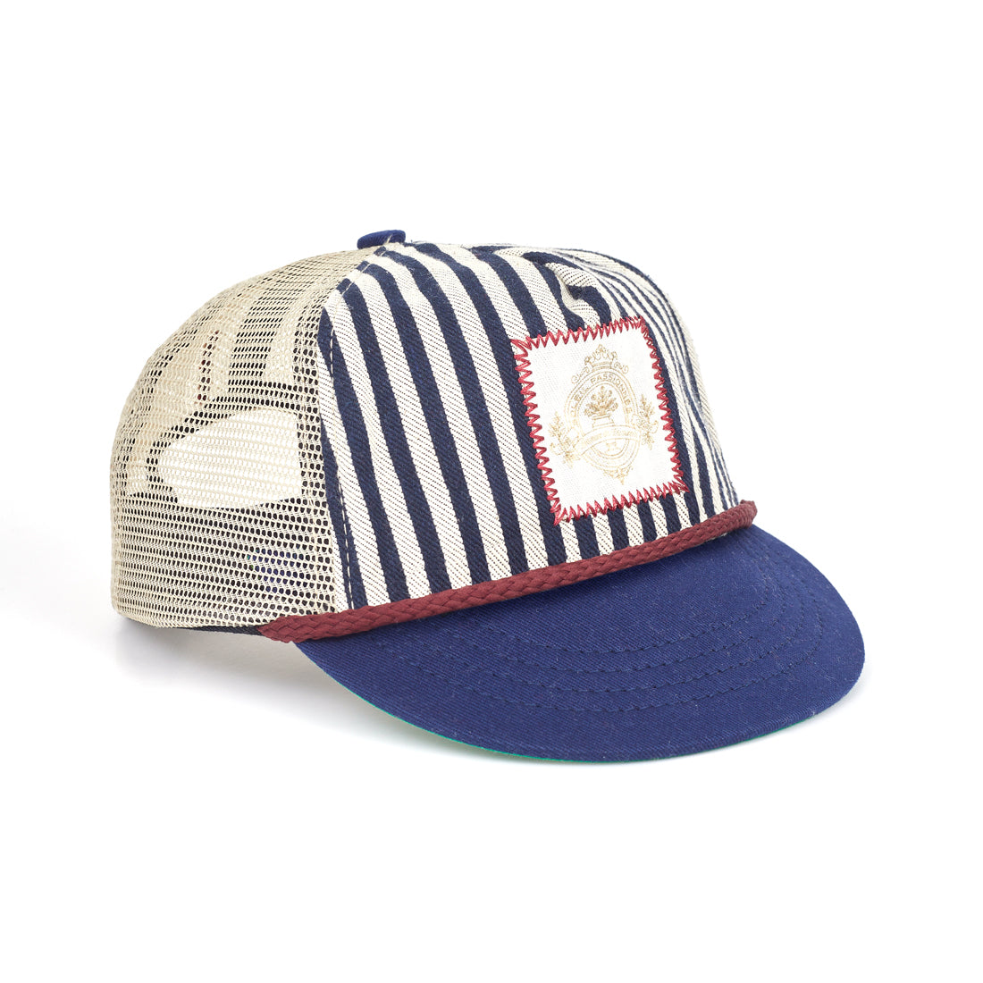 Boné Soleil Royal Stripes Crown Azul e Branco