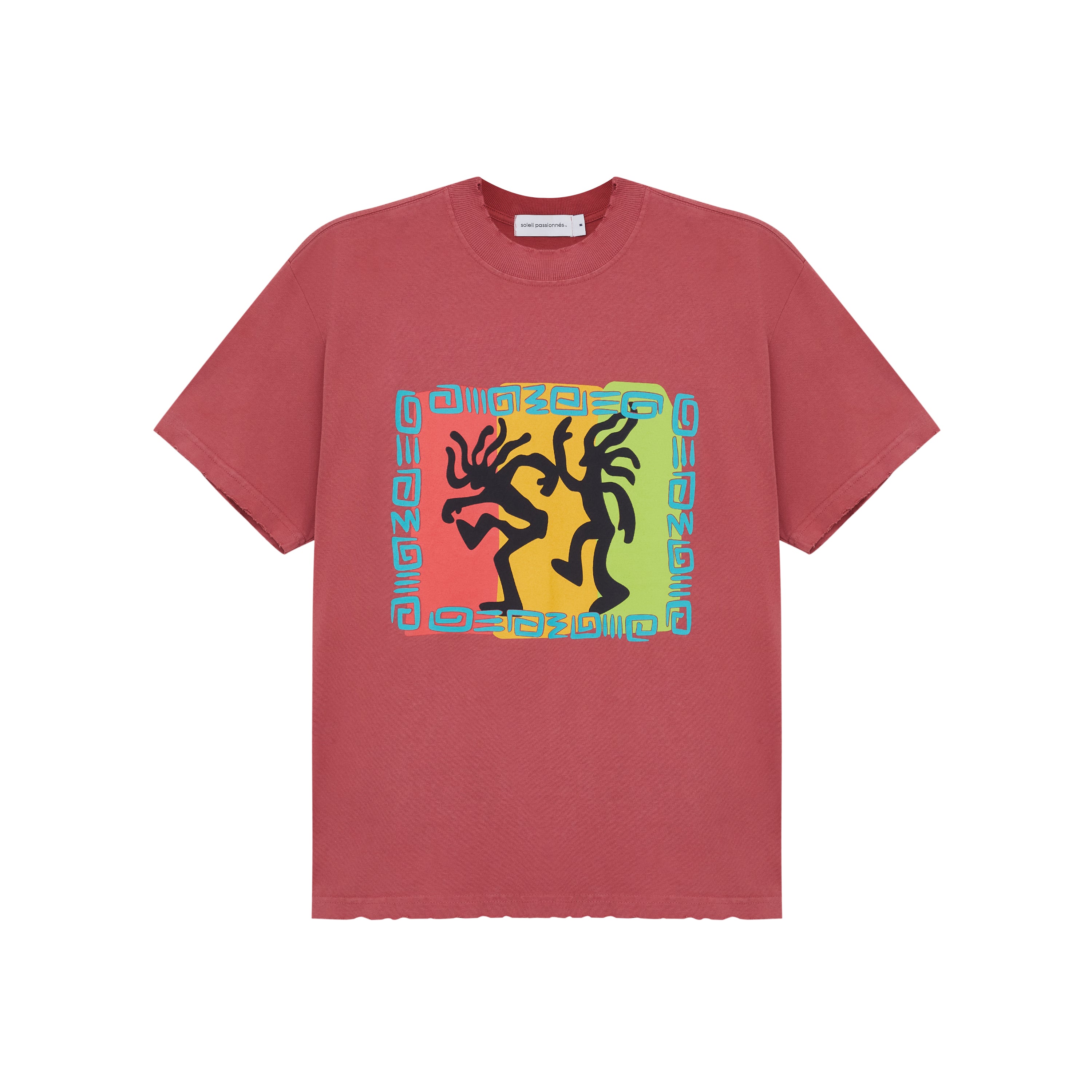 Camiseta Rythme Et Chaleur Vermelho Goiaba