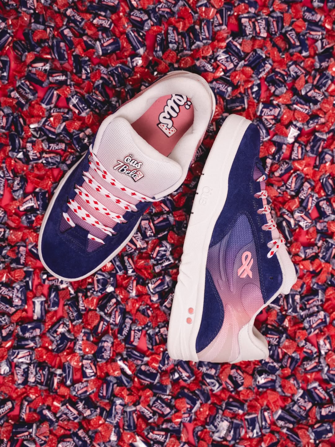 Tênis Fluente GTX Ous x 7Belo Framboesa