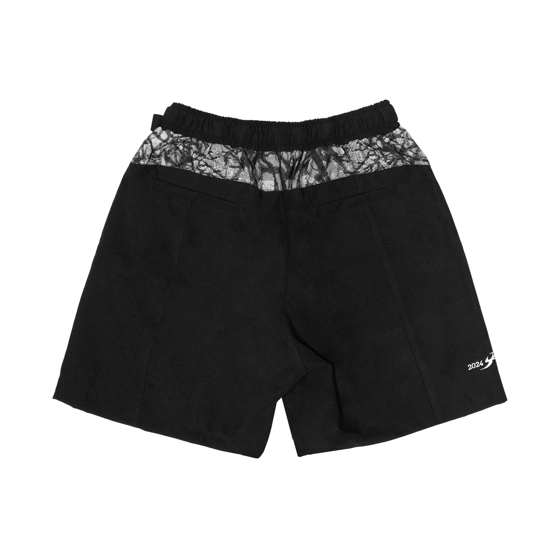 Short Barra Crew Camo Preto