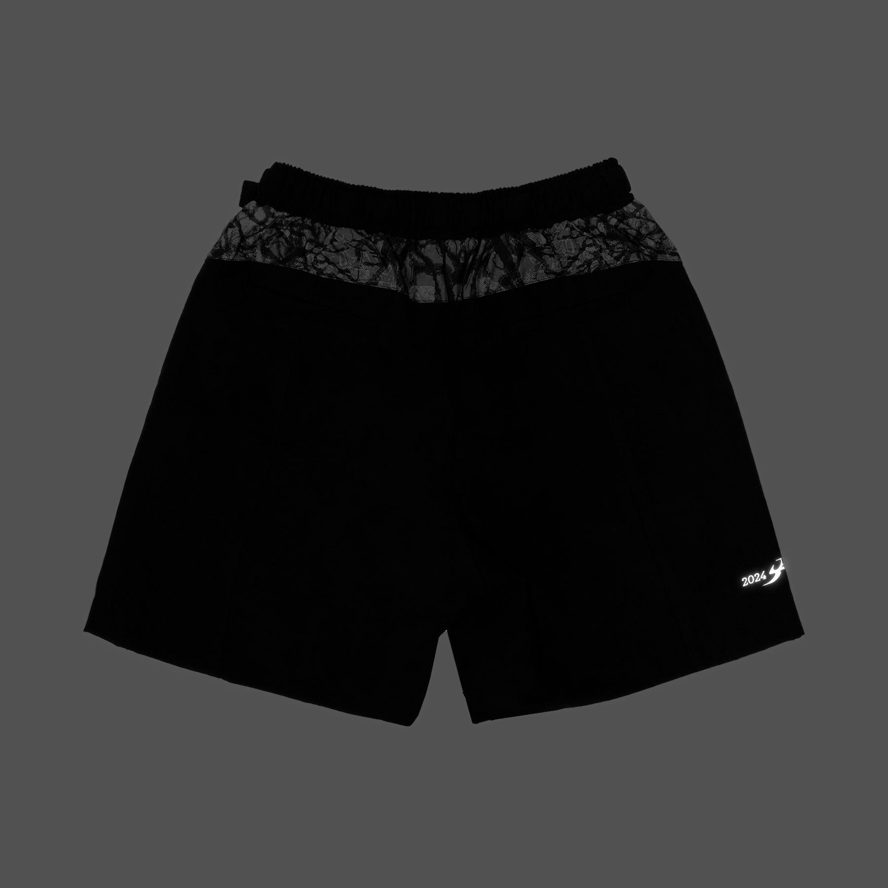 Short Barra Crew Camo Preto