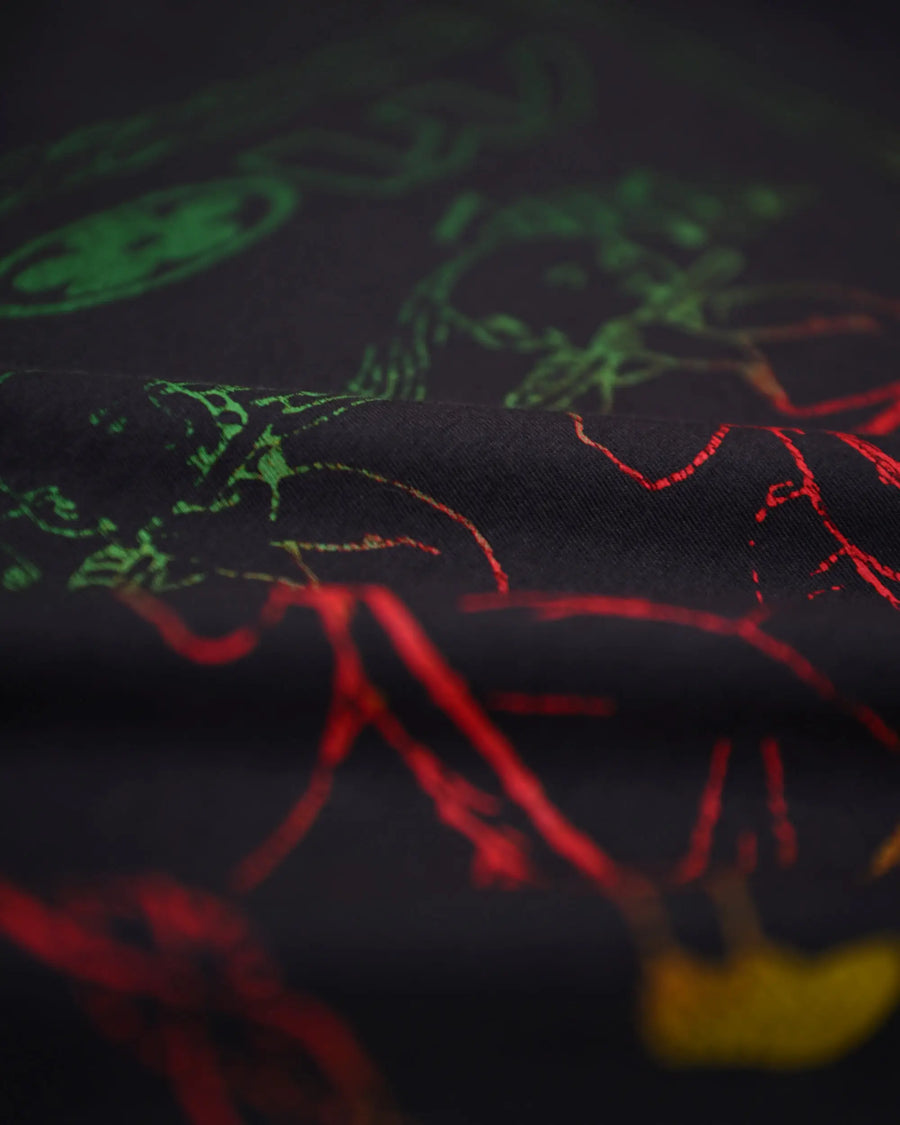 Camiseta Sow Boxy Rasta Monk Cinza Estonado