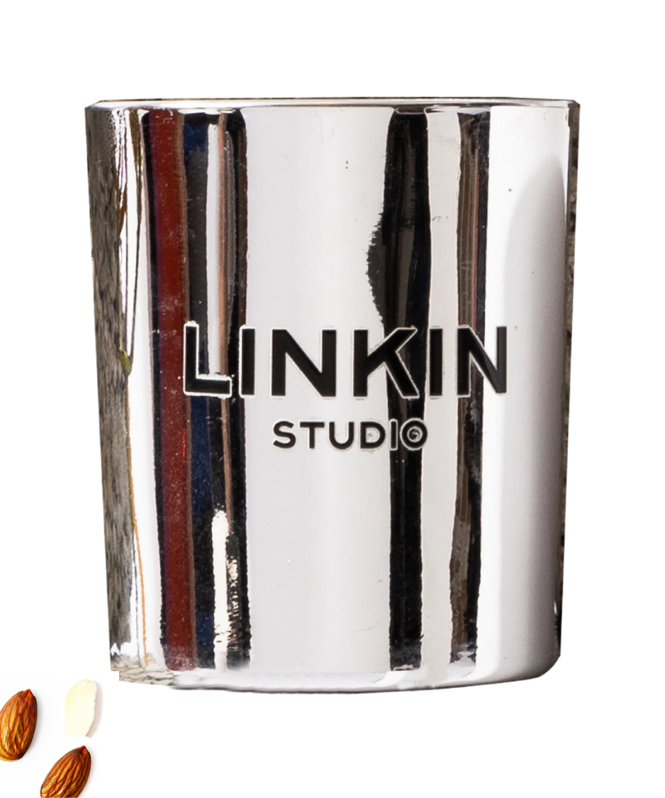 Vela Aromatica Linkin Patchouli e Amendoas 80G Pequena