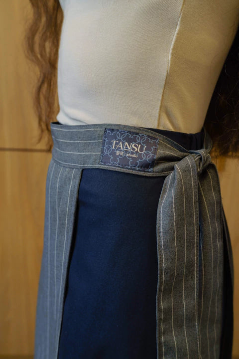 Cinto de Sobrepor Cinza Listrado