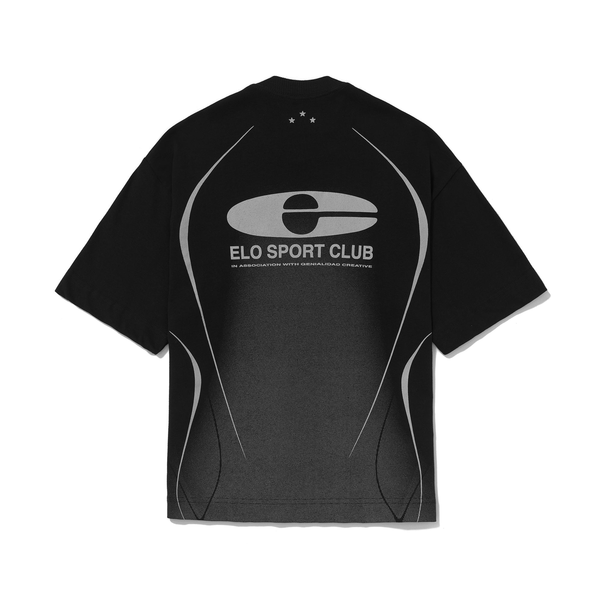 Camiseta Elo Oversized Sport Club Preta