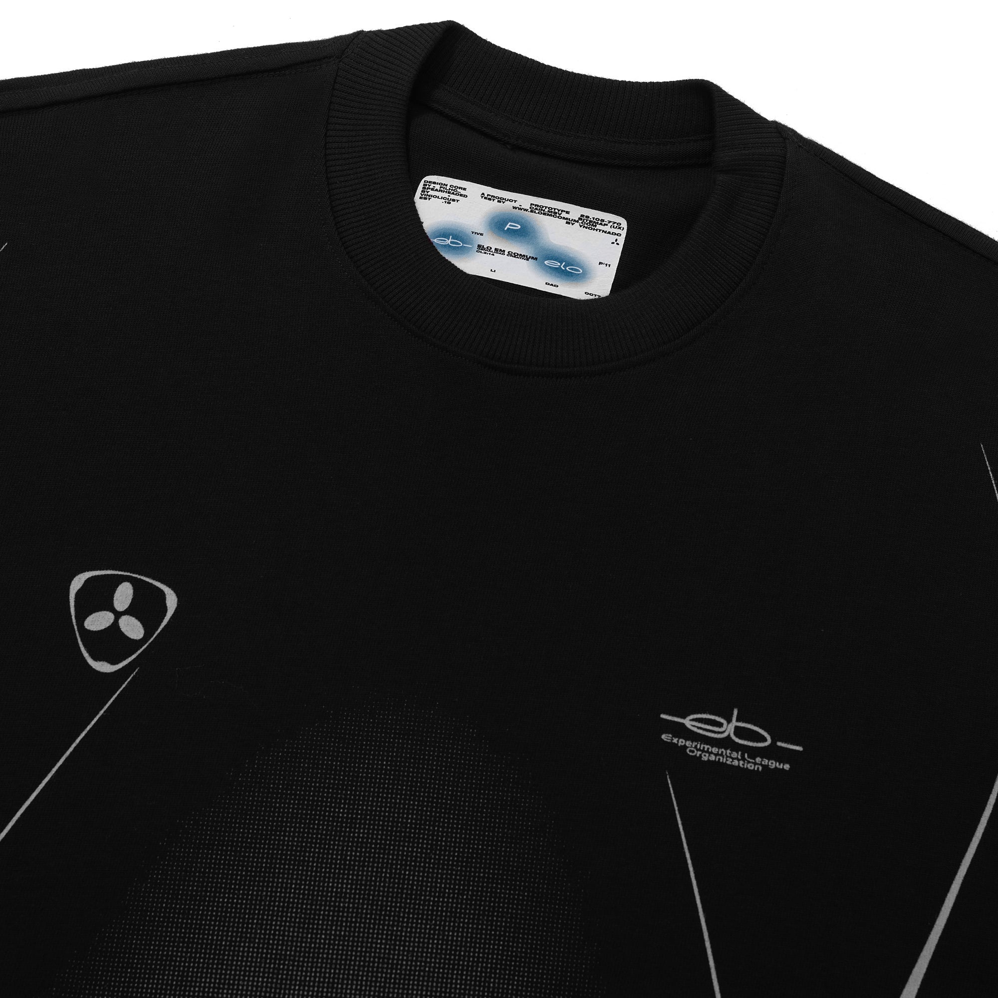 Camiseta Elo Oversized Sport Club Preta