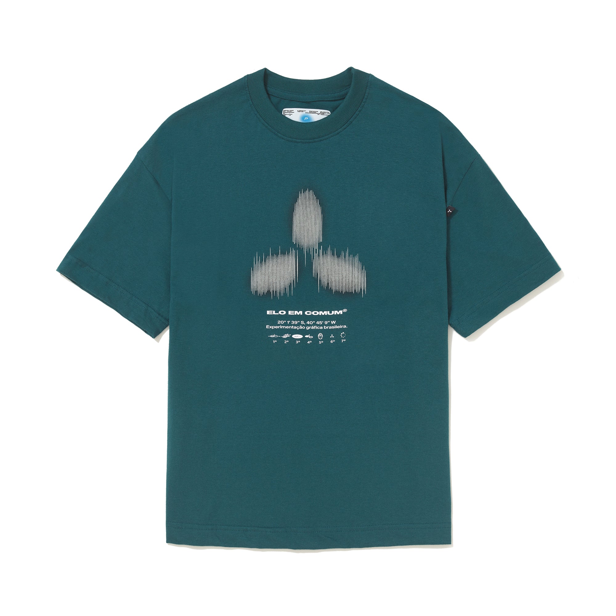 Camiseta Elo Regular 3Dot Verde Marinho
