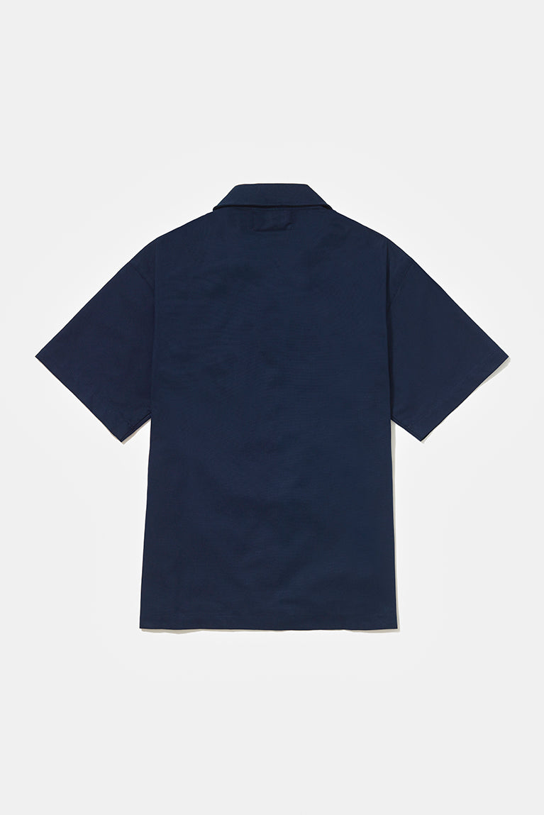Camisa Carnan Embroided Azul Marinho
