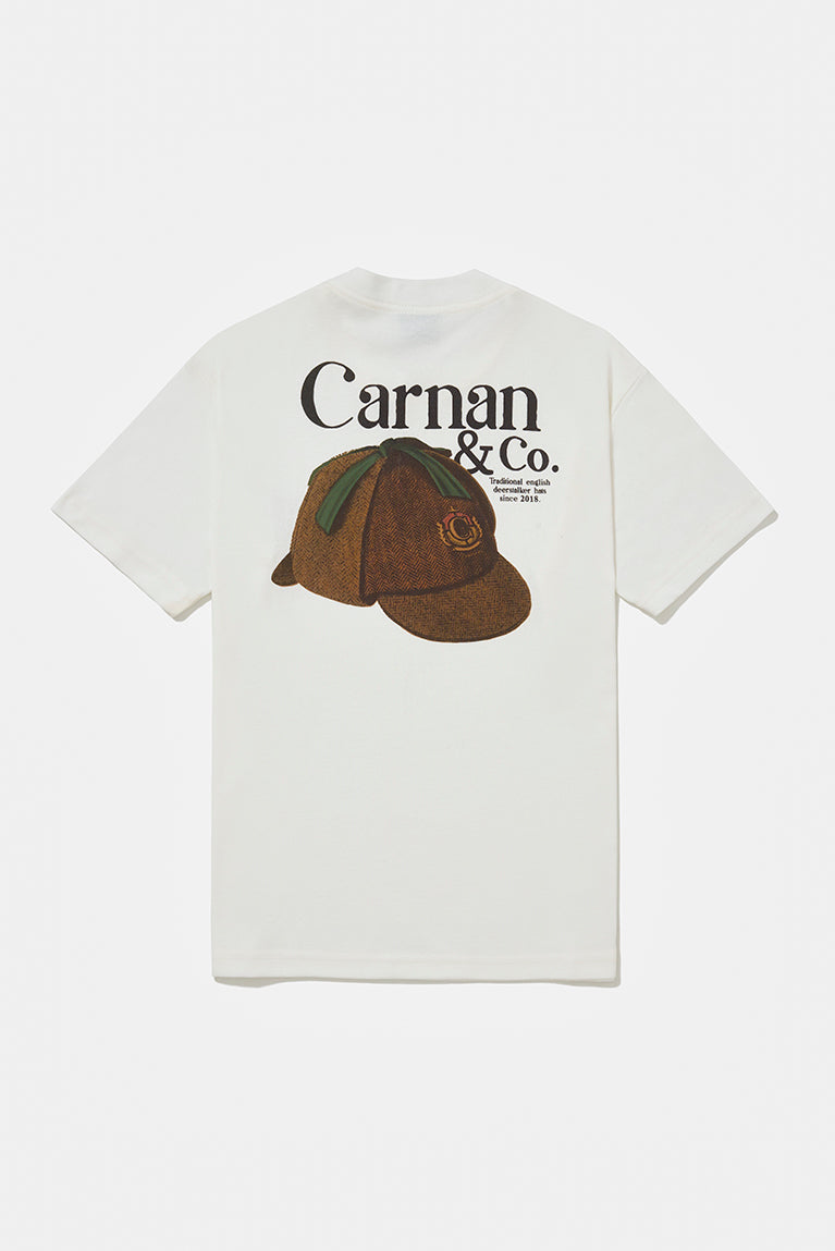 Camiseta Heavy Carnan Deerstalker Branca