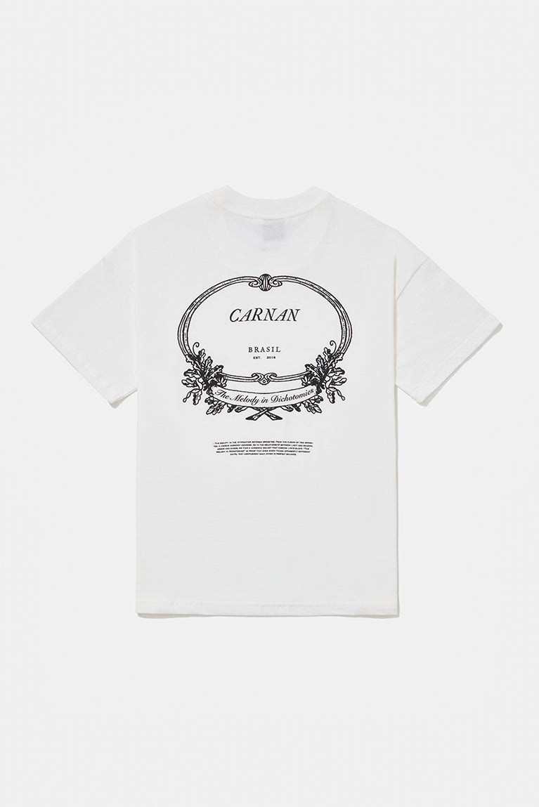 Camiseta Boxy Carnan Label Classic Branca