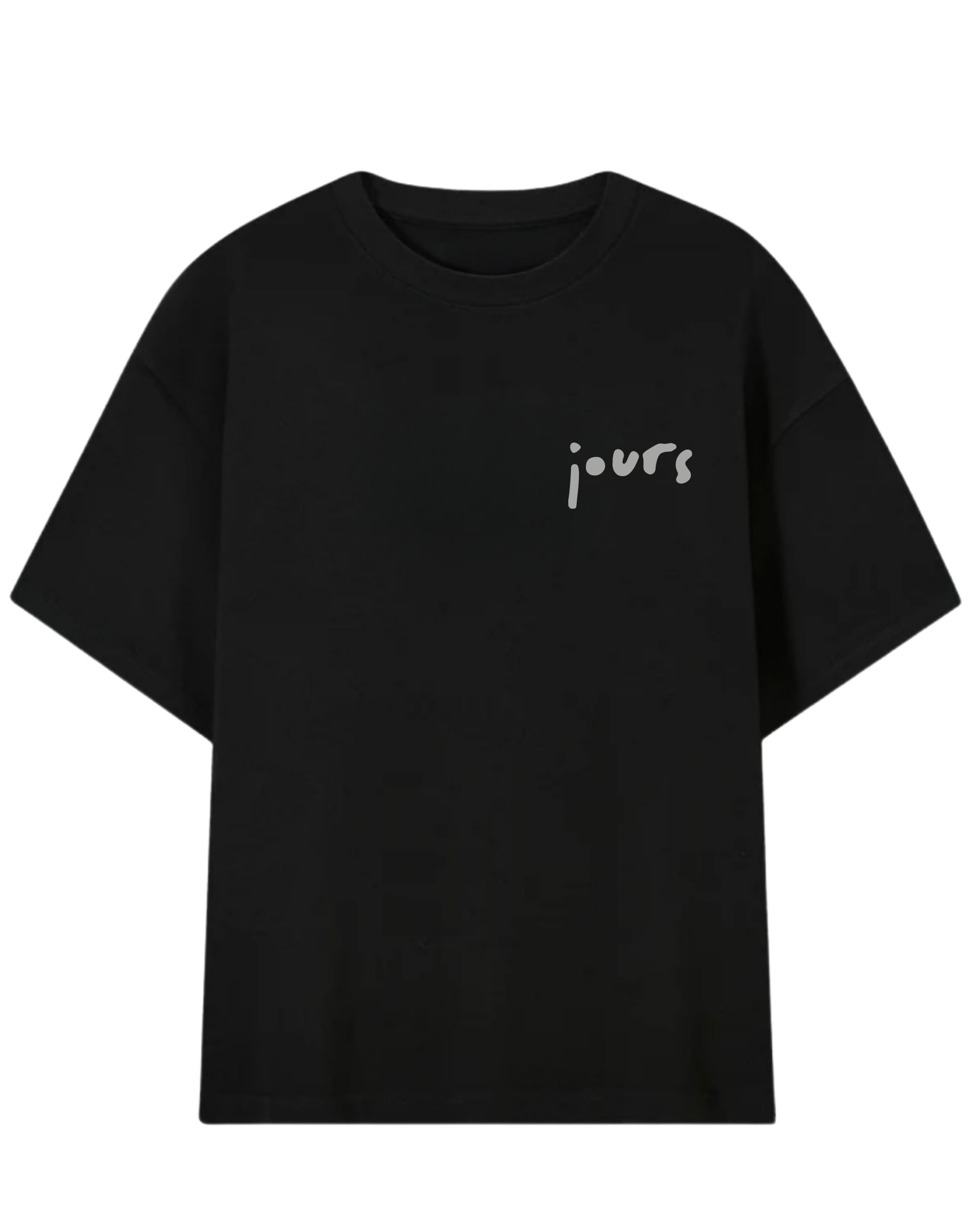Camiseta Jours de Pluie The Lovers Tee Black Preta costas