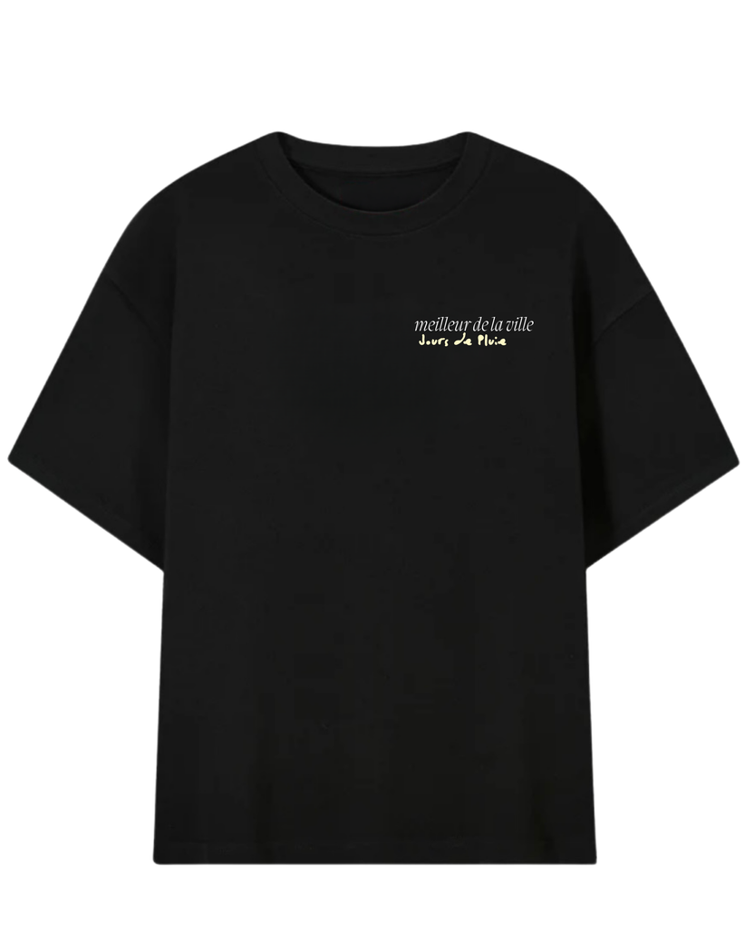 Camiseta Jours de Pluie Istar Boxy Preta