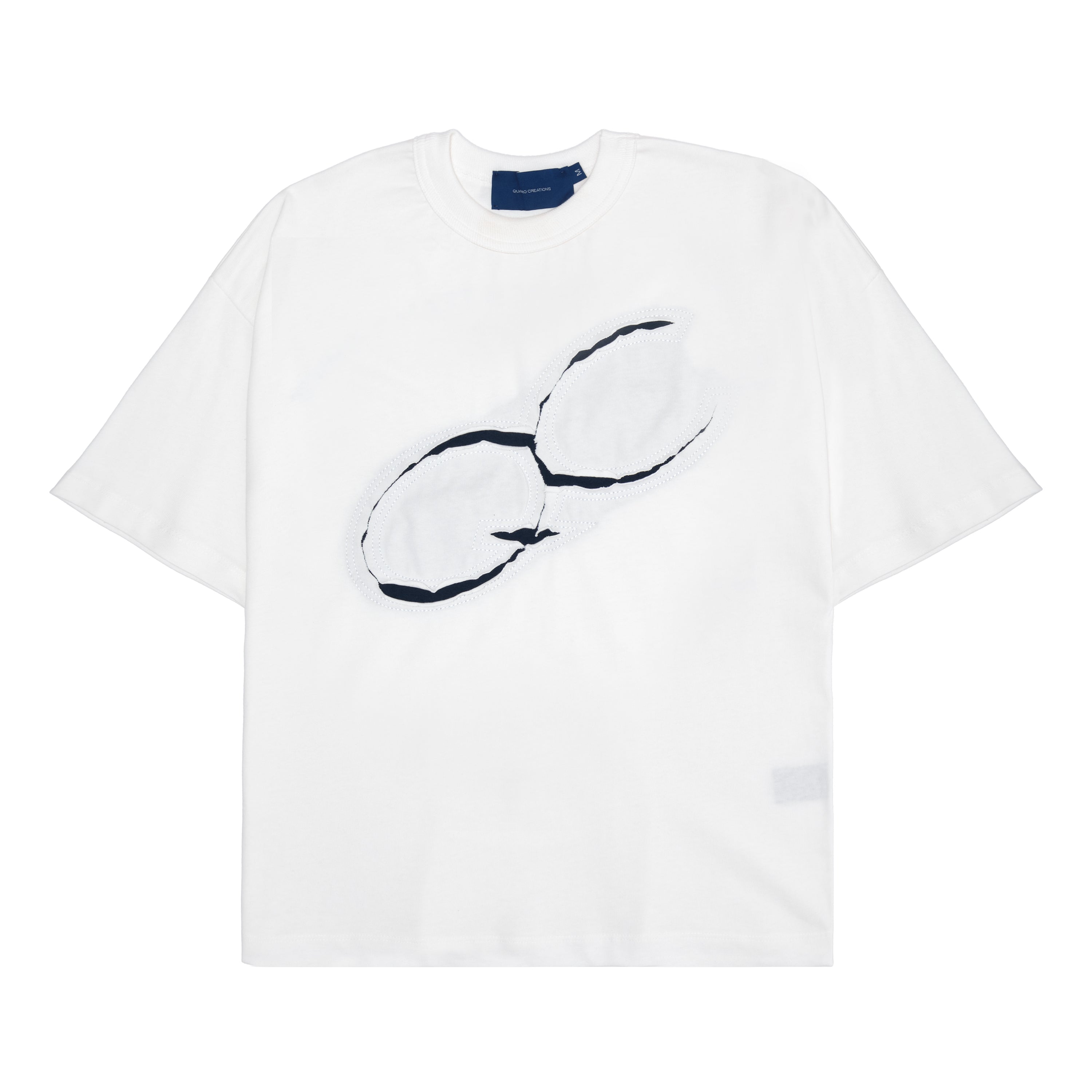 Camiseta Quadro Creations Understitch Off White