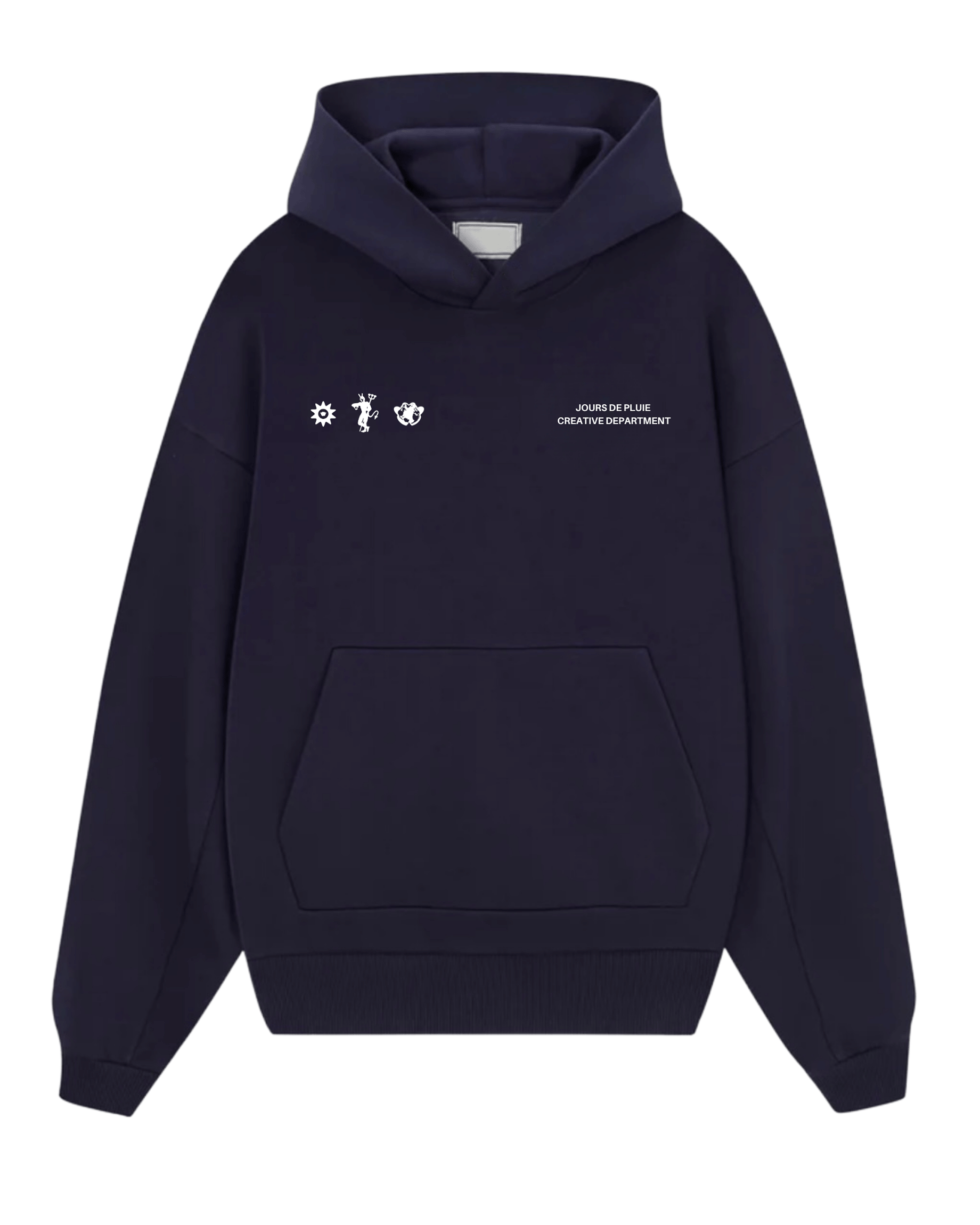 Moletom Jours de Pluie Tarot Trilogy Hoodie Azul Marinho frente