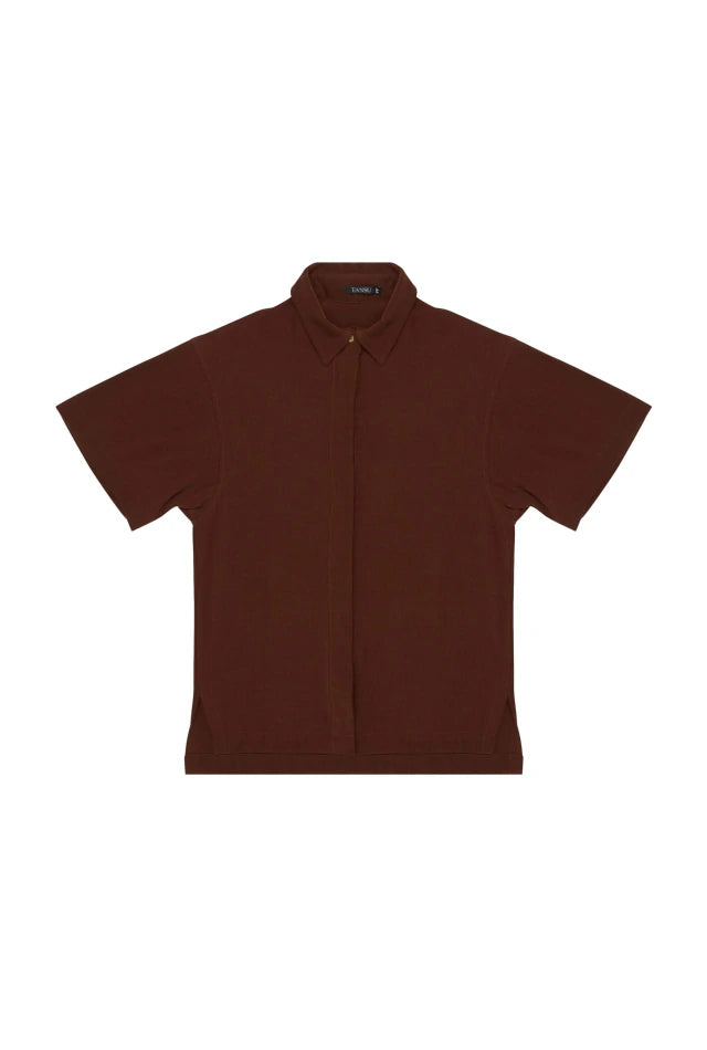 Camisa Tansu Nami Marrom